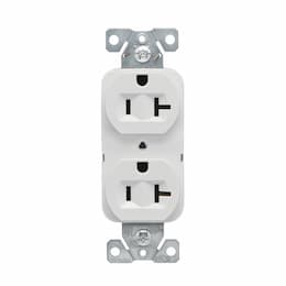 20A Heavy-Duty EZ Link Duplex Receptacle, 125V, White