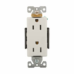 15A Heavy-Duty EZ Link Decora Receptacle, 125V, Brown