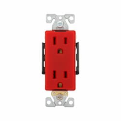 15A Heavy-Duty EZ Link Decora Receptacle, 125V, Red