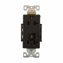 20A Heavy-Duty EZ Link Decora Receptacle, 125V, Black