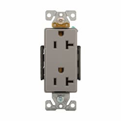 20A Heavy-Duty EZ Link Decora Receptacle, 125V, Gray