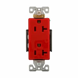 20A Heavy-Duty EZ Link Decora Receptacle, 125V, Red