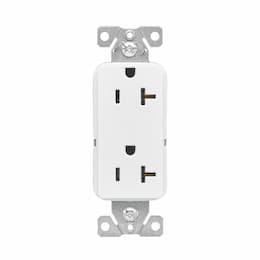 20A Heavy-Duty EZ Link Decora Receptacle, 125V, White