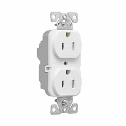 15A Heavy-Duty EZ Link Duplex Receptacle, TR, 125V, White