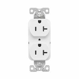 20A Heavy-Duty EZ Link Duplex Receptacle, TR, 125V, White