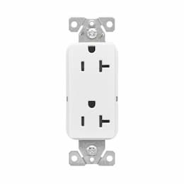 20A Heavy-Duty EZ Link Decora Receptacle, TR, 125V, Gray