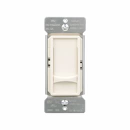 150W Universal Full Slide Dimmer, LED, Single-Pole, 120V, Light Almond