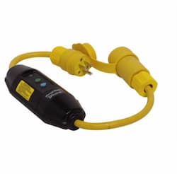 15 Amp Portable GFCI Cord, Watertight, Manual Reset, 6 FT