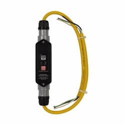 20 Amp Portable GFCI Cord, Watertight, Manual Reset, 2FT