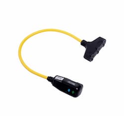 15 Amp Portable GFCI Cord, Watertight, Tri-Tap Plug, 2FT