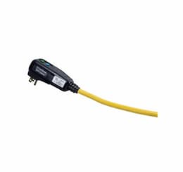 15 Amp Portable GFCI Cord, Watertight, Straight Blade Plug, 25FT