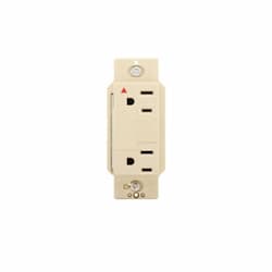 15 Amp Isolated Ground Duplex Receptacle, Ivory