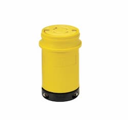 20 Amp Locking Connector, NEMA L14-20, 125/250V, Yellow/Black