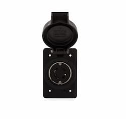 Eaton Wiring 30 Amp Locking Receptacle, NEMA L14-30, 125/250V, Black