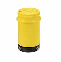 20 Amp Locking Connector, Industrial, NEMA L22-20, 277/480V, Yellow/Black