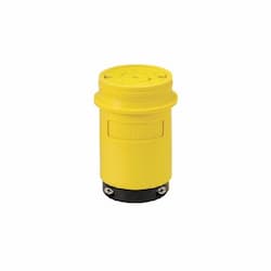 30 Amp Locking Connector, Severe Duty, NEMA L23-30, Yellow/Black