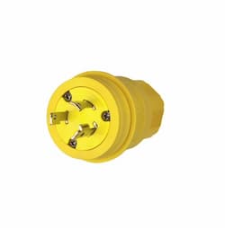 Eaton Wiring 30 Amp Locking Plug, NEMA L6-30, 250V, Yellow