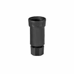 30 Amp Locking Connector, Watertight, NEMA L7-30, Black