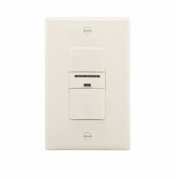 600W Occupancy Sensor & Dimmer, Incandescent, Single-Pole, Almond