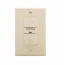 600W Occupancy Sensor & Dimmer, Incandescent, Single-Pole, Ivory