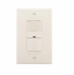 600W Occupancy Sensor Switch, Incandescent, Single-Pole, Almond