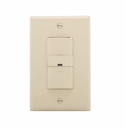 600W Occupancy Sensor Switch, Incandescent, Single-Pole, Ivory