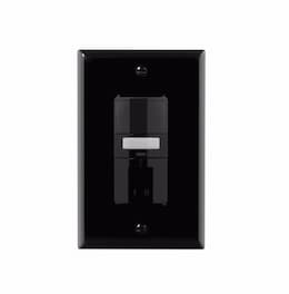 1000W Dual Switch Motion Sensor w/ Nightlight, Single-Pole, Black