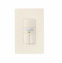 1000W Dual Switch Motion Sensor w/ Nightlight, Single-Pole, Light Almond