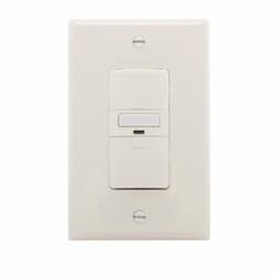 600W Occupancy Sensor Switch w/ Nightlight, Three-Way, 1000 sq ft, Light Almond