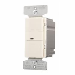 800/2200W Occupancy Sensor Switch, Incandescent, Single-Pole, Almond