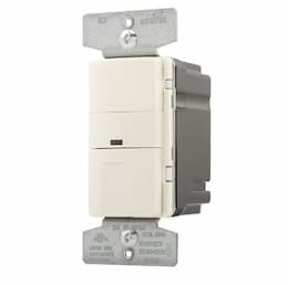 Eaton Wiring 800/2200W Occupancy Sensor Switch, Incandescent, Single-Pole, Light Almond