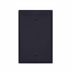 Eaton Wiring 1-Gang Blank Wall Plate, Mid-Size, Black