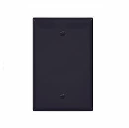 Eaton Wiring 1-Gang Blank Wall Plate, Mid-Size, Black