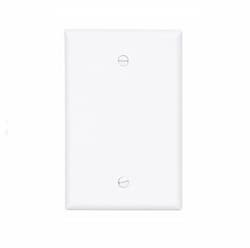 Eaton Wiring 1-Gang Blank Wall Plate, Mid-Size, White