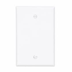 Eaton Wiring 1-Gang Blank Wall Plate, Mid-Size, Polycarbonate, White