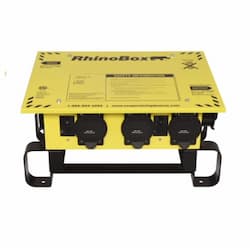 50 Amp Power Center, NEMA 3R, Weatherproof, Automatic, Yellow