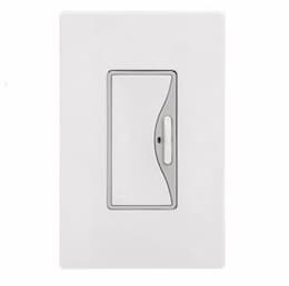 3-Way Dimmer Switch, Battery Operated, White Satin