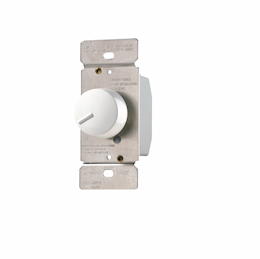 600W Single-Pole Incandescent Rotary Dimmer, White