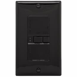 Eaton Wiring 20 Amp Blank Face GFCI Receptacle Outlet, Black