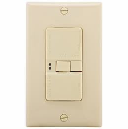 Eaton Wiring 20 Amp Blank Face GFCI Receptacle Outlet, Ivory