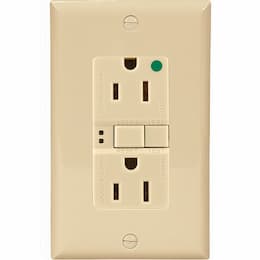 15 Amp Hospital Grade GFCI NAFTA-Compliant Receptacle Outlet, Ivory