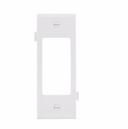 1-Gang Sectional Wallplate, Mid-Size, Decora, Center, White