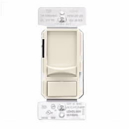 600W Slide AL Series Dimmer Switch, Single-Pole, 3-Way, 120V, Light Almond