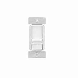 600W Slide Dimmer Switch, Single-Pole, 3-Way, 120V, White, Bulk