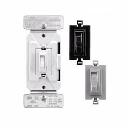 600W Toggle AL Series Dimmer, Black/White/Gray