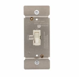 600W Toggle Dimmer, Non-Preset, Single Pole, Almond