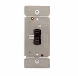 600W Toggle Dimmer, Non-Preset, Single Pole, Brown