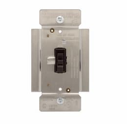 Eaton Wiring 1000W Toggle Dimmer, Non-Preset, Single Pole, Brown