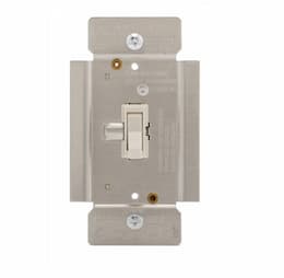 1000W Toggle Dimmer, Non-Preset, Single Pole, Light Almond