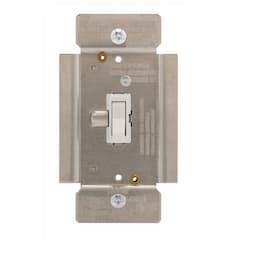 1000W Toggle Dimmer, Non-Preset, Single Pole, White